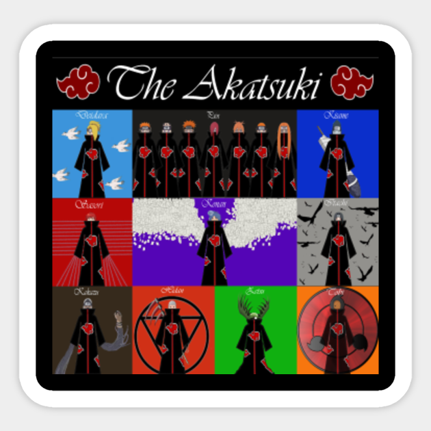 The Akatsuki Kakuzu Sticker TeePublic